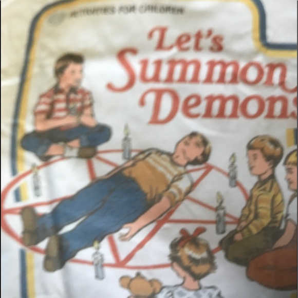 💖 WHITE GRAPHIC CLASSIC RINGER TEE SHIRT 💖 - Picture 3 of 5